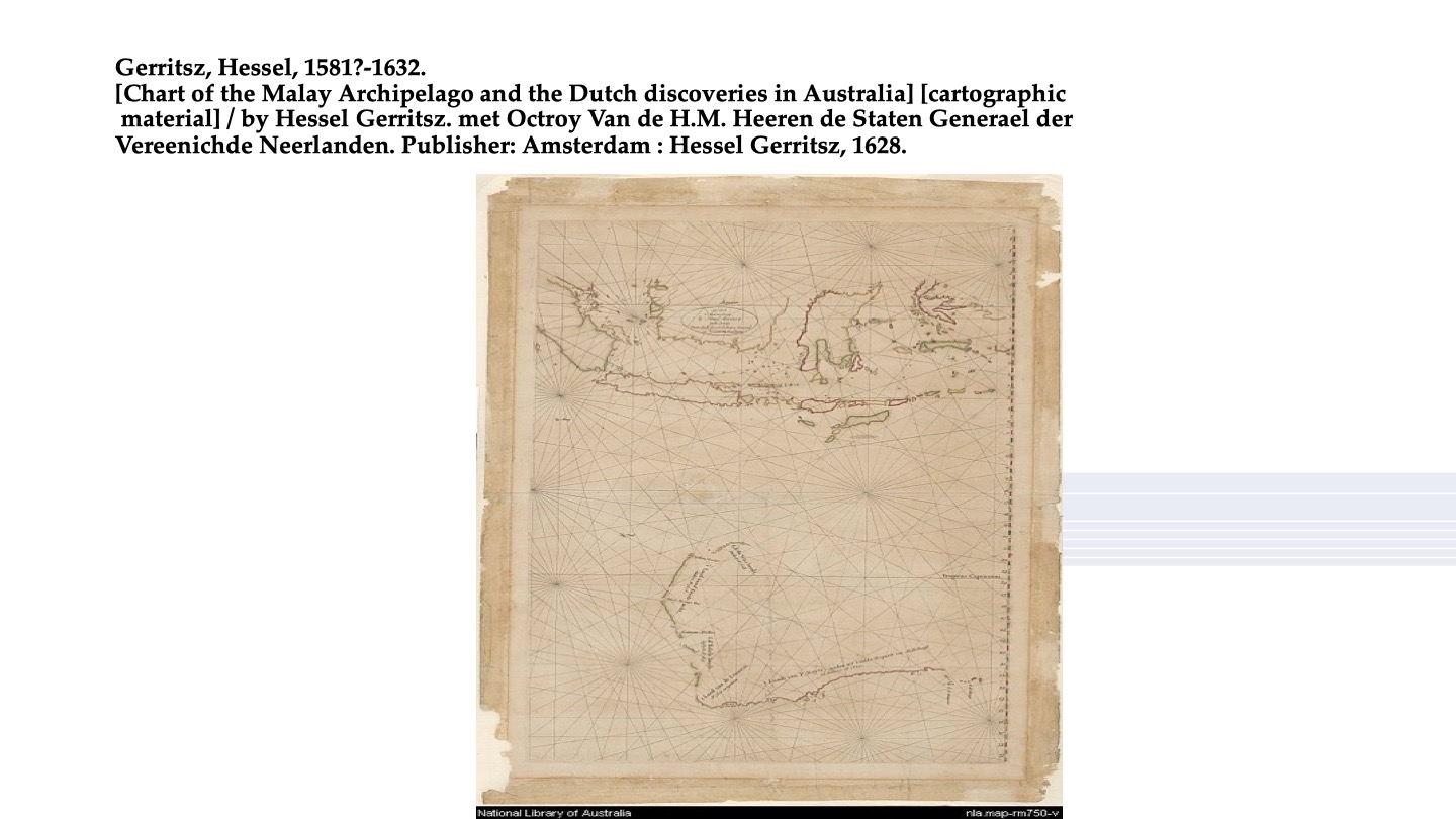 Chart of Malay Archipelago -Gerritsz Hessel 1581-1632
