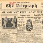The Telegraph Sydney newspaper reports the fatal crash of De Uiver