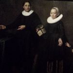 Painting - Portrait of Abel Tasman his wife and daughter - c 1637