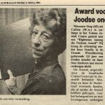 1991-05-06 DAW Familie Stap Award voor hulp aan joodse onderduikers